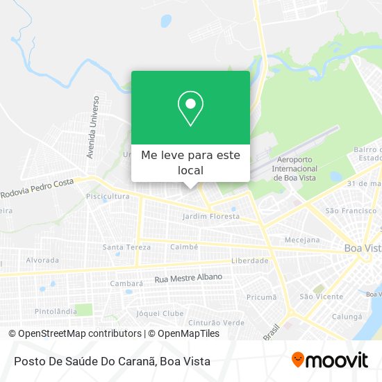 Posto De Saúde Do Caranã mapa