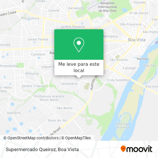 Supermercado Queiroz mapa