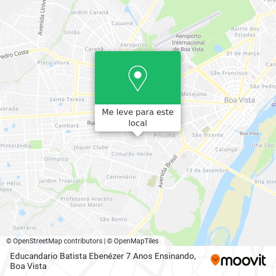 Educandario Batista Ebenézer 7 Anos Ensinando mapa