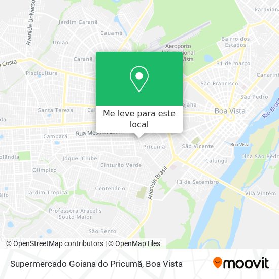 Supermercado Goiana do Pricumã mapa