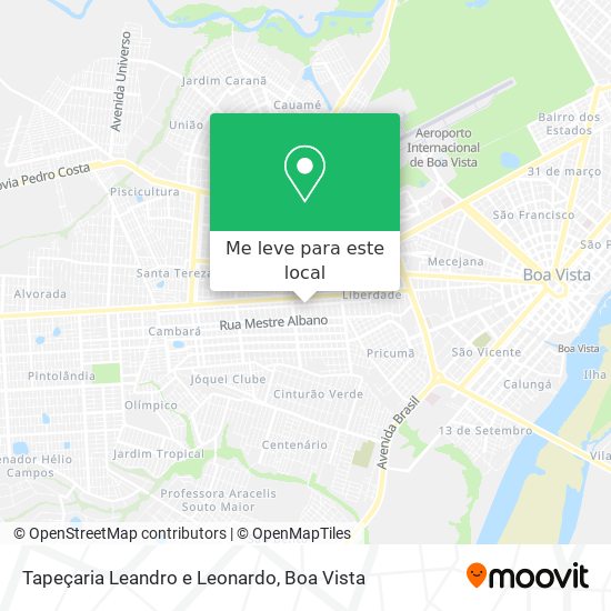 Tapeçaria Leandro e Leonardo mapa