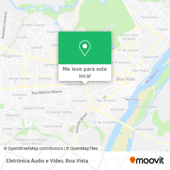 Eletrônica Áudio e Vídeo mapa