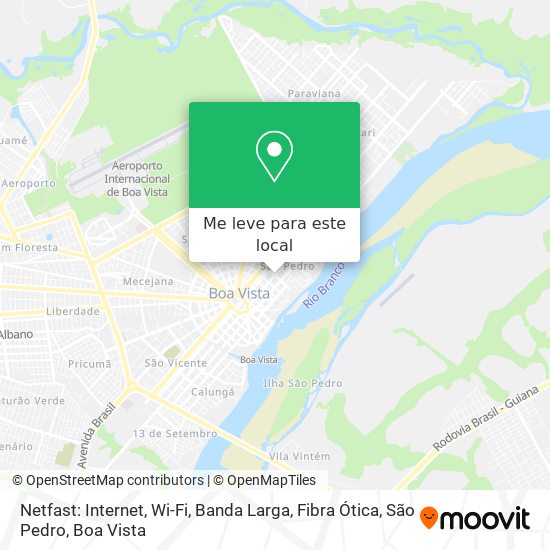 Netfast: Internet, Wi-Fi, Banda Larga, Fibra Ótica, São Pedro mapa