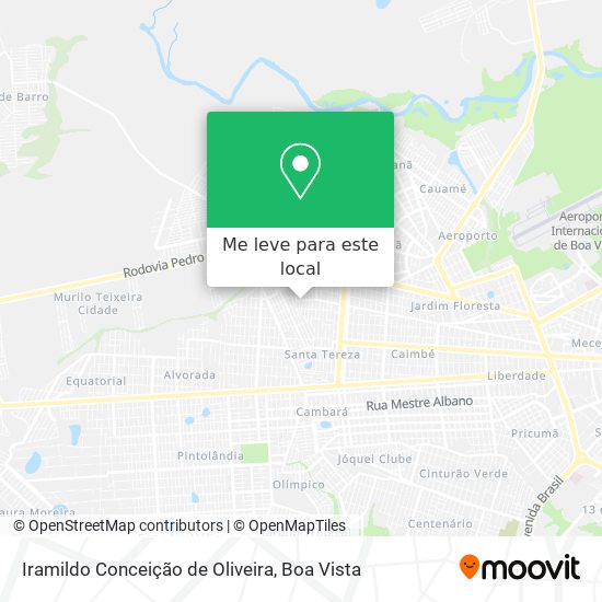 Iramildo Conceição de Oliveira mapa