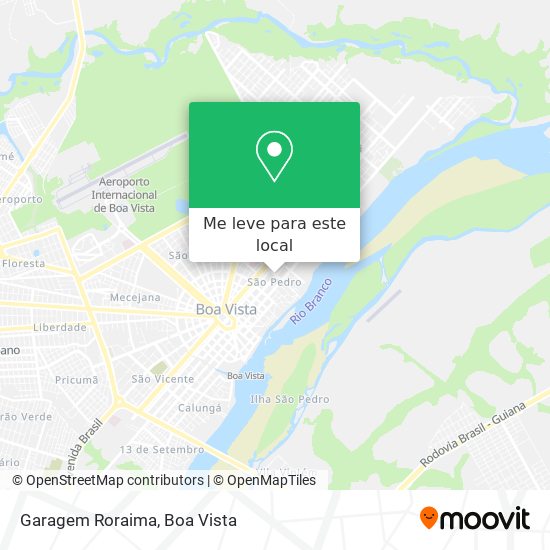 Garagem Roraima mapa