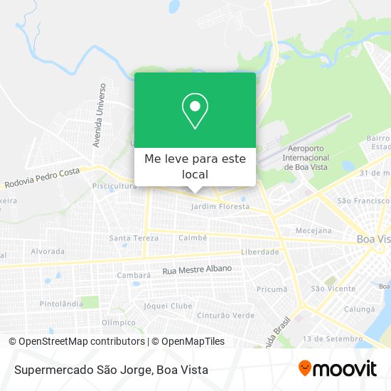 Supermercado São Jorge mapa