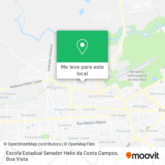 Escola Estadual Senador Helio da Costa Campos mapa