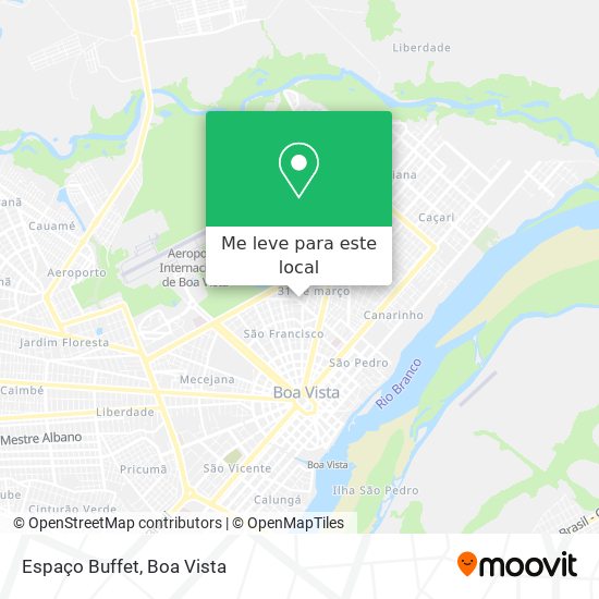 Espaço Buffet mapa