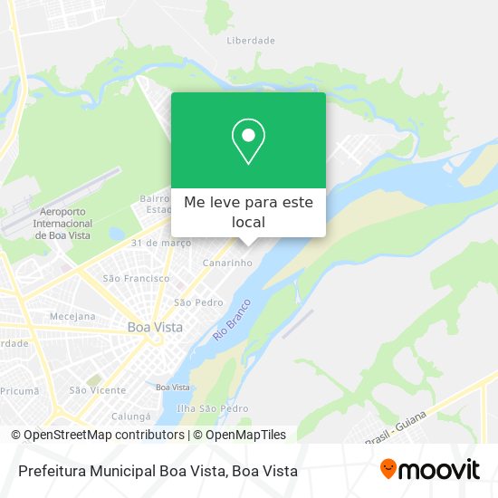 Prefeitura Municipal Boa Vista mapa