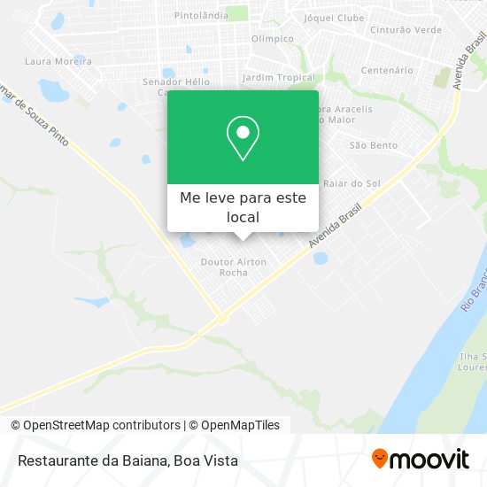Restaurante da Baiana mapa