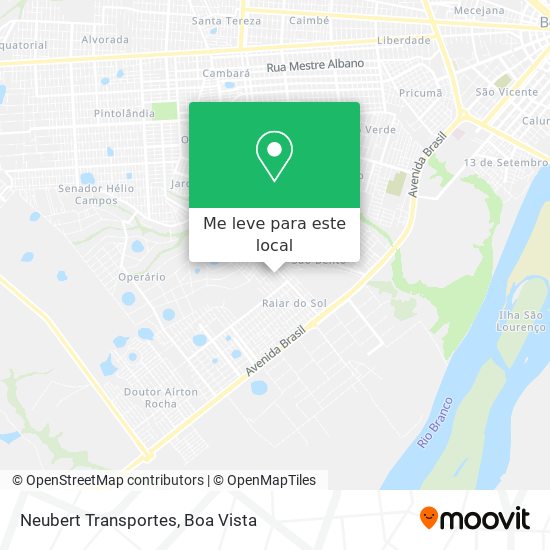 Neubert Transportes mapa