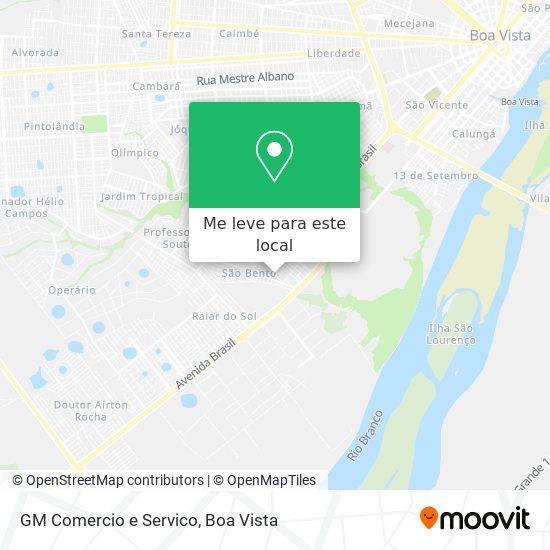 GM Comercio e Servico mapa