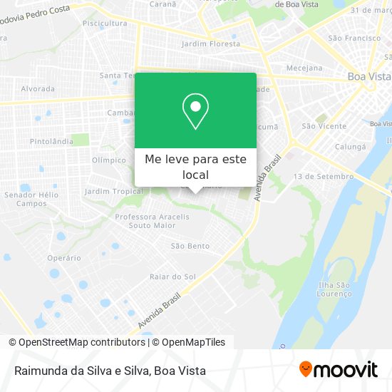 Raimunda da Silva e Silva mapa