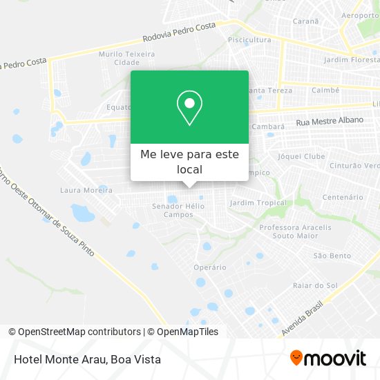 Hotel Monte Arau mapa