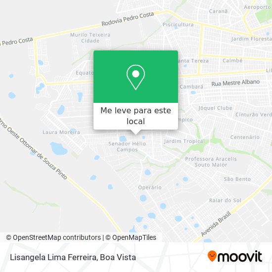 Lisangela Lima Ferreira mapa