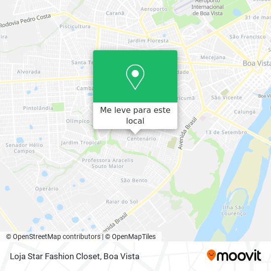 Loja Star Fashion Closet mapa