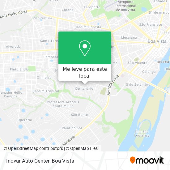 Inovar Auto Center mapa