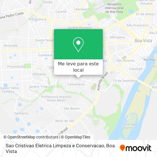 Sao Cristivao Eletrica Limpeza e Conservacao mapa
