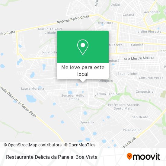 Restaurante Delicia da Panela mapa