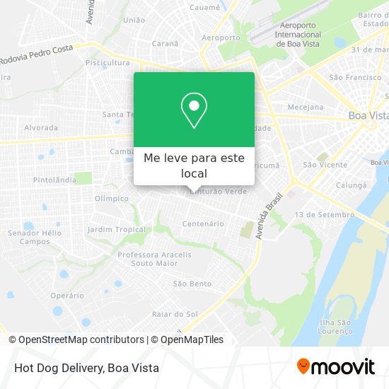 Hot Dog Delivery mapa