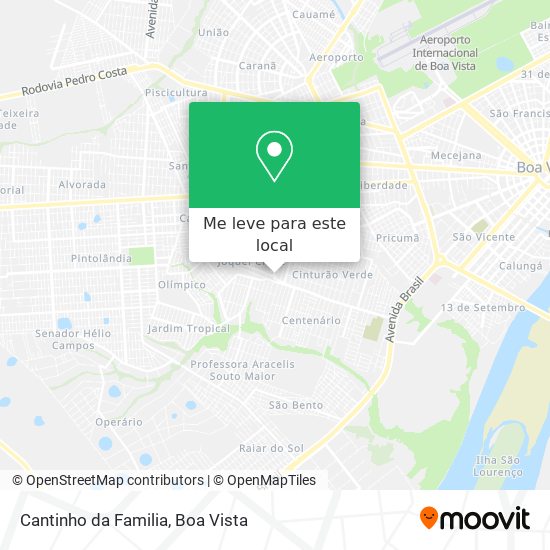 Cantinho da Familia mapa