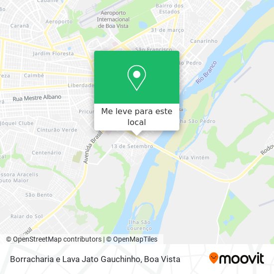 Borracharia e Lava Jato Gauchinho mapa