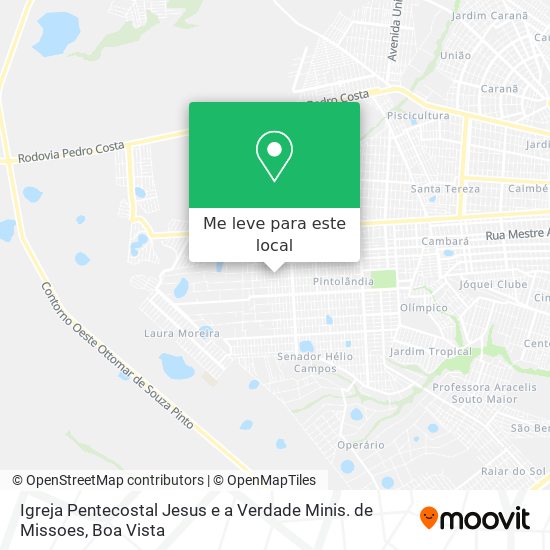 Igreja Pentecostal Jesus e a Verdade Minis. de Missoes mapa