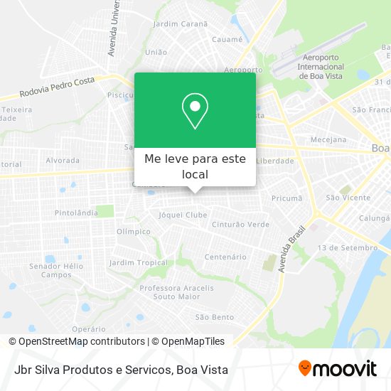 Jbr Silva Produtos e Servicos mapa