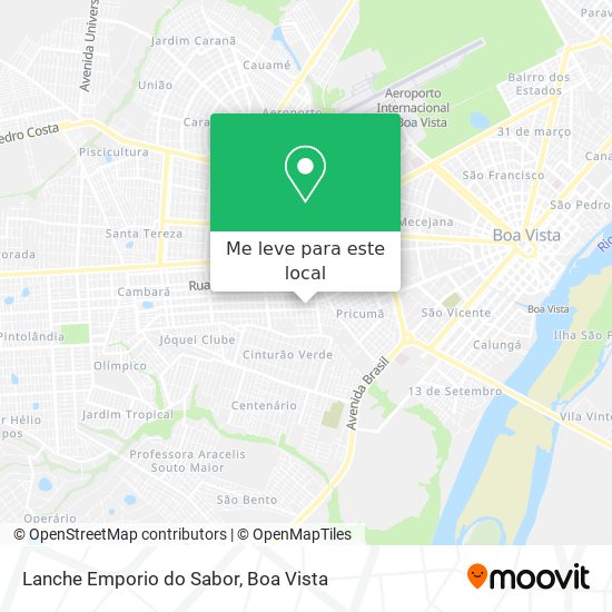 Lanche Emporio do Sabor mapa