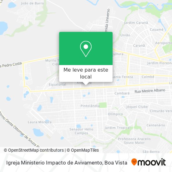 Igreja Ministerio Impacto de Avivamento mapa