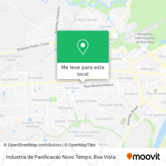 Industria de Panificacao Novo Tempo mapa
