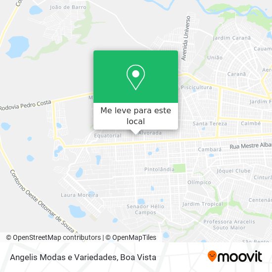 Angelis Modas e Variedades mapa