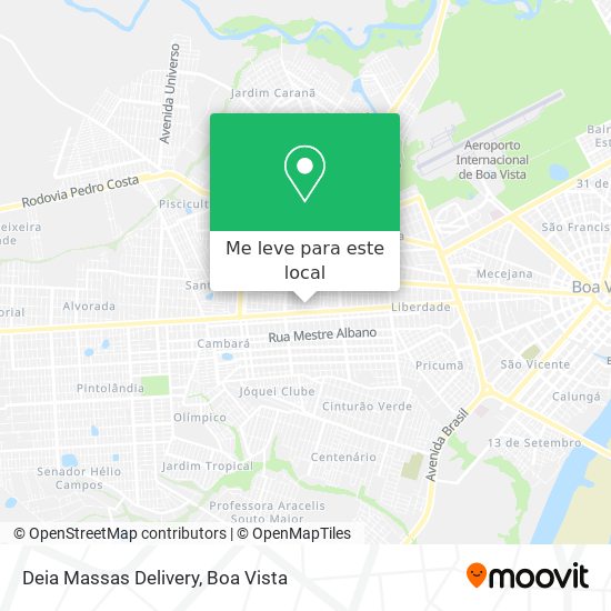 Deia Massas Delivery mapa