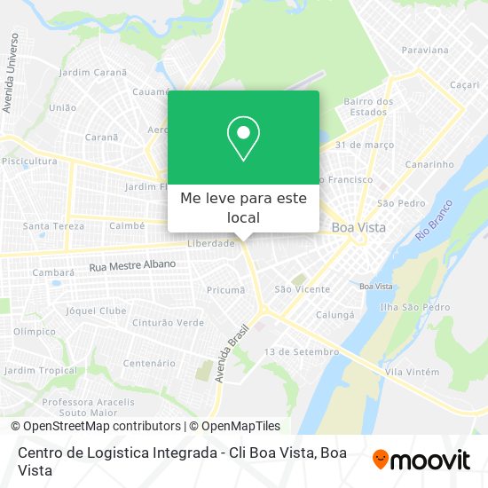 Centro de Logistica Integrada - Cli Boa Vista mapa