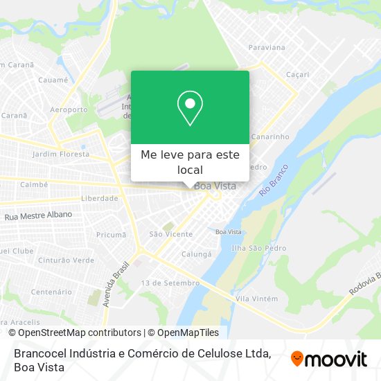 Brancocel Indústria e Comércio de Celulose Ltda mapa