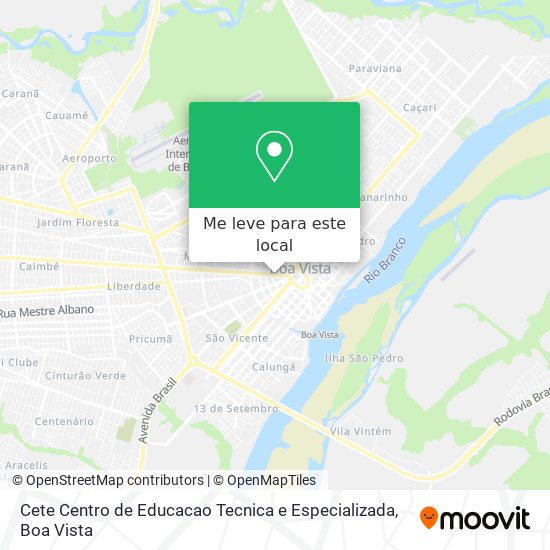 Cete Centro de Educacao Tecnica e Especializada mapa