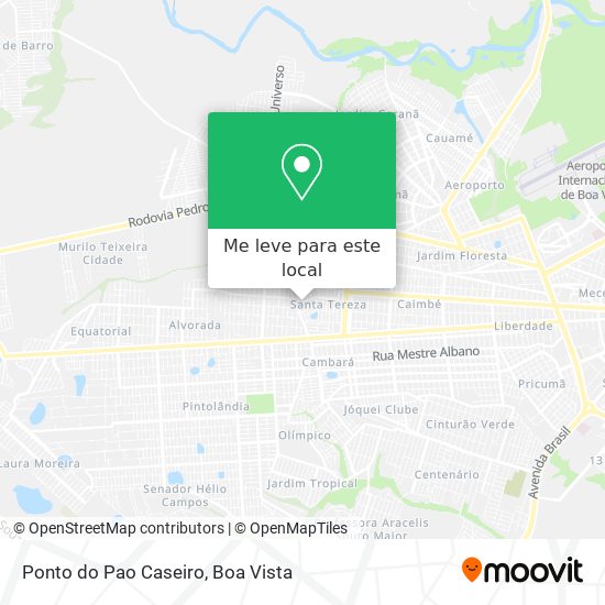 Ponto do Pao Caseiro mapa