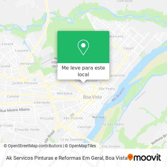 Ak Servicos Pinturas e Reformas Em Geral mapa