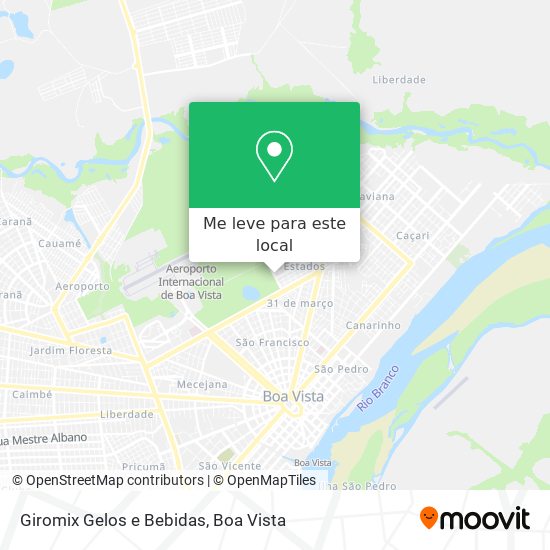 Giromix Gelos e Bebidas mapa