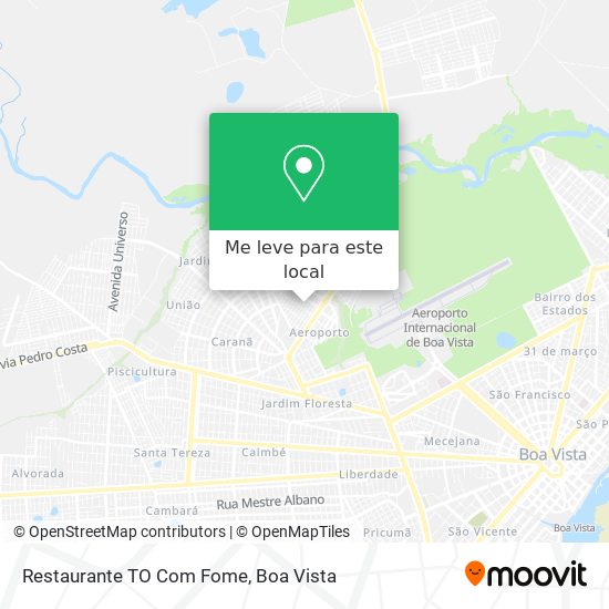 Restaurante TO Com Fome mapa