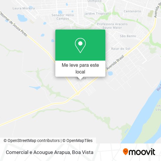 Comercial e Acougue Arapua mapa