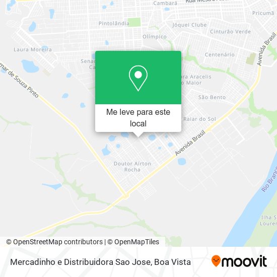 Mercadinho e Distribuidora Sao Jose mapa