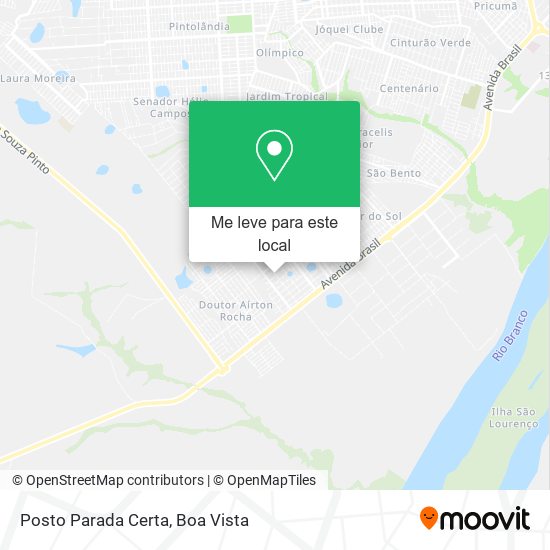 Posto Parada Certa mapa