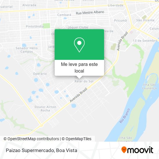 Paizao Supermercado mapa