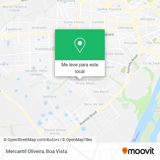 Mercantil Oliveira mapa