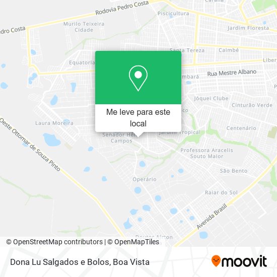 Dona Lu Salgados e Bolos mapa