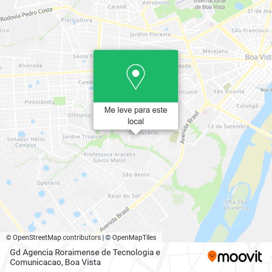 Gd Agencia Roraimense de Tecnologia e Comunicacao mapa