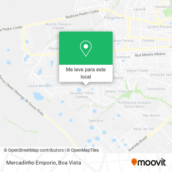 Mercadinho Emporio mapa