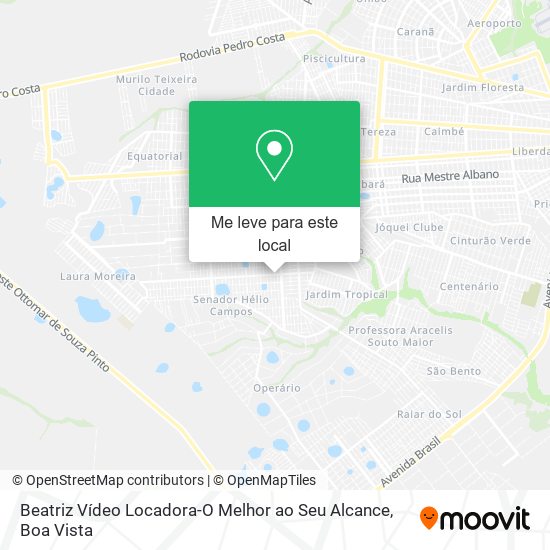 Beatriz Vídeo Locadora-O Melhor ao Seu Alcance mapa