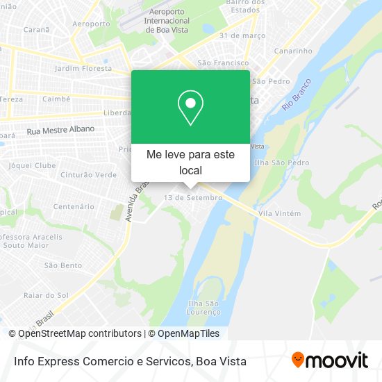 Info Express Comercio e Servicos mapa